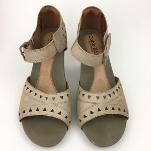 Cobb Hill Women’s Sandals Size 9.5M Taupe Peep Toe
